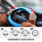 Leather Texture Car Auto Silicone Steering Wheel Glove Cover