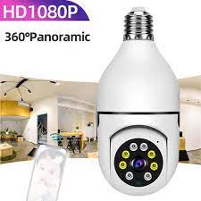 bulb rotation camera E27 PTZ Smart bulb-free e camera WiFi 1080p