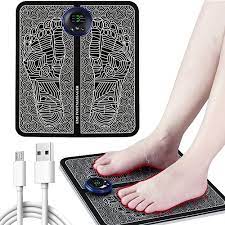 Ems Foot Massager | Electric Foot Massager Mat | Muscle Stimulation Foot Massager Pad for All | Folding Portable Feet Massage Machine | USB Rechargeable