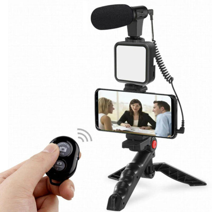 Portable Vlogging Kit Video Making Equipment with Tripod Bluetooth Control